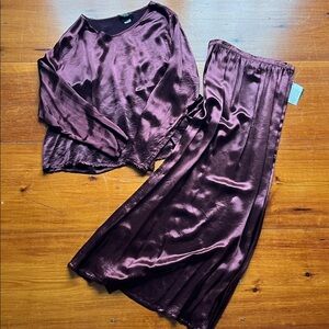 Mike & Tod vintage reversible maxi skirt and shirt set
